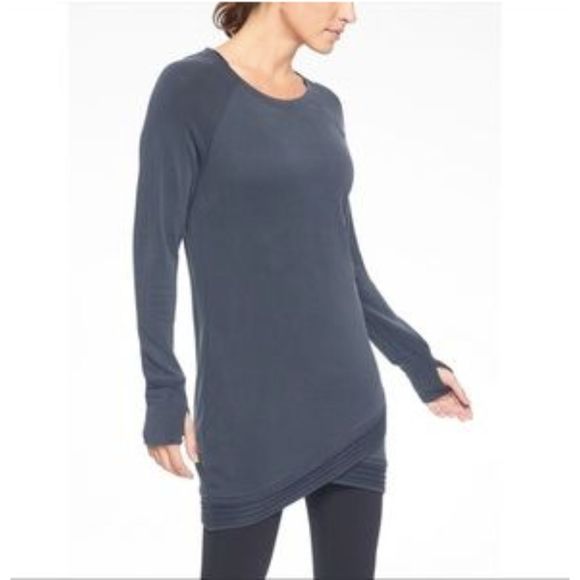 NEW** Athleta Womens Serenity Criss Cross Dress Tunic Top Size XS Long Sleeve - Picture 16 of 16
